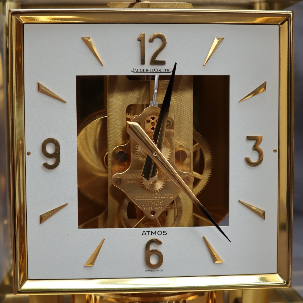 A Jaeger Le Coultre Atmos clock the square dial with Arabic numerals and batons, 23. - Image 3 of 11