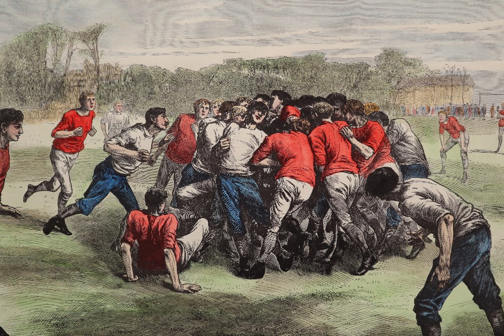 A print for the International England V Scotland match, 1871, - Bild 4 aus 5