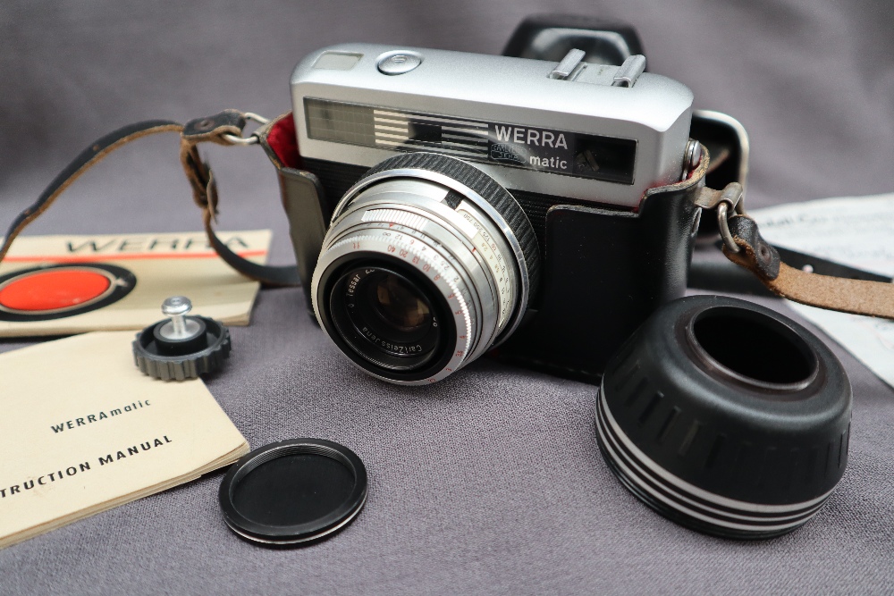 A Rolleiflex camera together with a Werra Matic camera and paperwork CONDITION REPORT: - Image 12 of 16