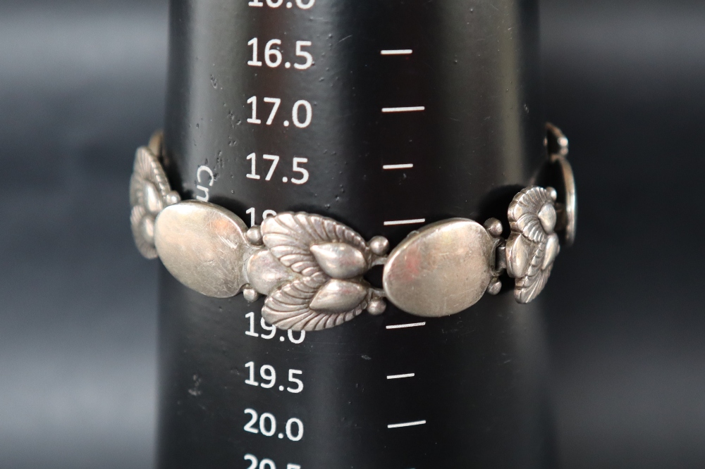 A Georg Jensen 'Bittersweet' silver bracelet, - Image 3 of 8