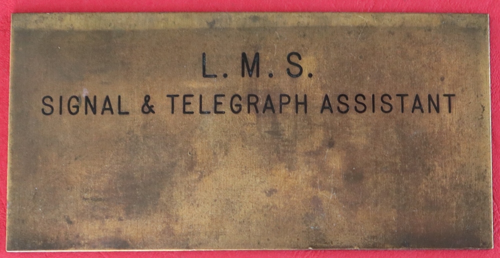 Railwayana - A brass panel "L.M.S. - Image 2 of 2