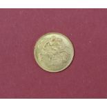 A George V gold half sovereign dated 1912