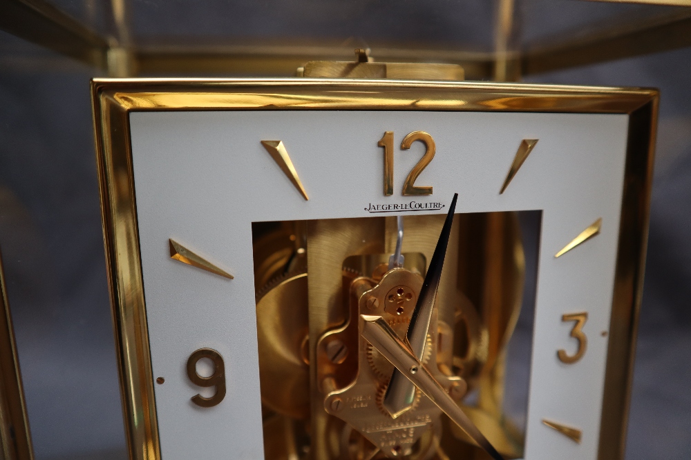 A Jaeger Le Coultre Atmos clock the square dial with Arabic numerals and batons, 23. - Image 5 of 11