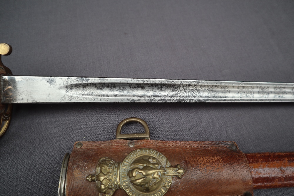 A George V officers dress sword, with an 82. - Image 2 of 12