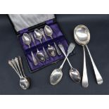 A pair of George V silver soup spoons, Sheffield, 1925, Cooper Brothers & Sons Ltd,
