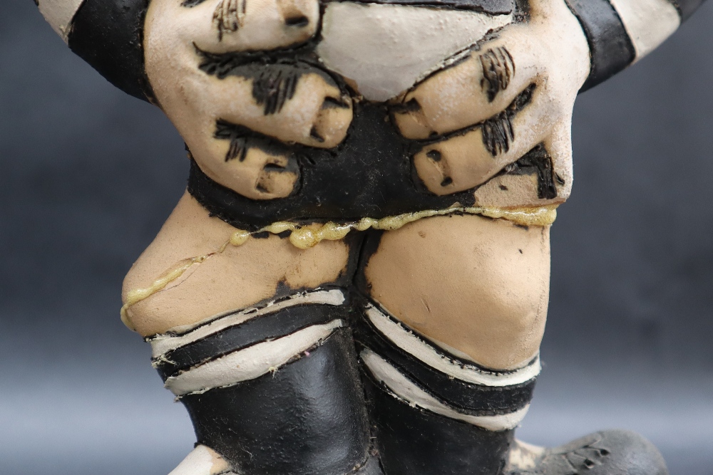 A John Hughes pottery Grogg of Tom David in Pontypridd kit, holding a hall under his left arm, - Image 7 of 11