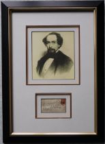Charles Dickens (1812-1870) A hand written 1869 envelope addressed to W C Macready Esq of 6