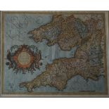 Johannes Blaeu Wallia A hand coloured map 38.5 x 49.