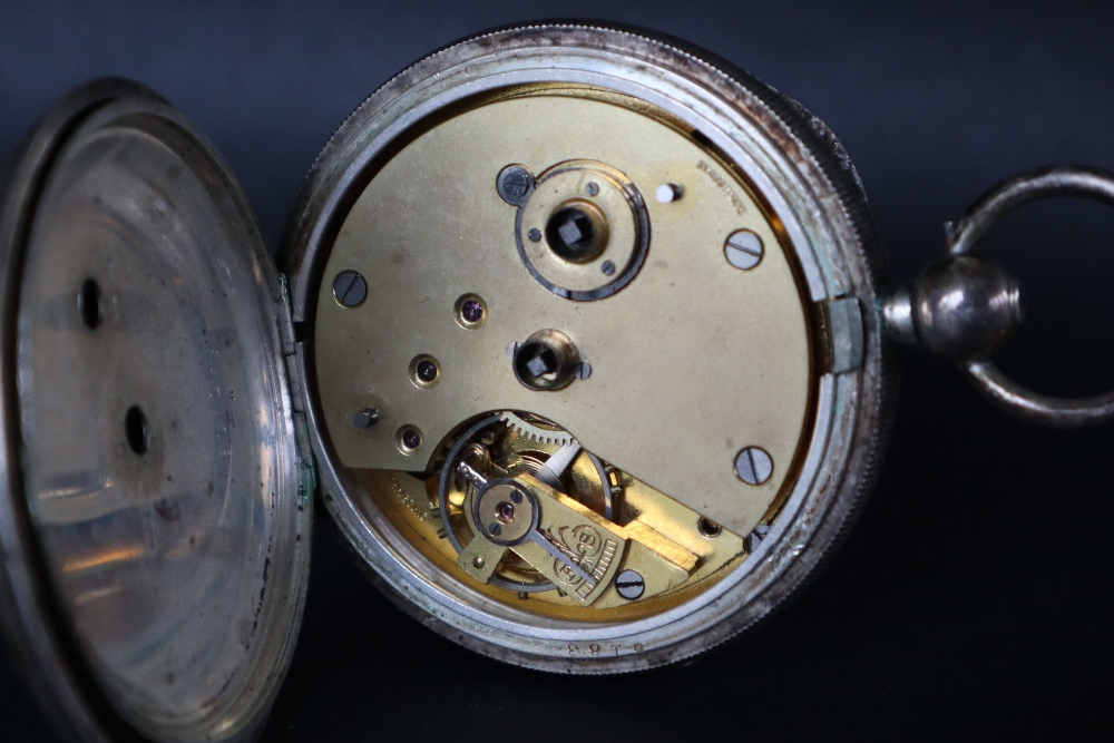 A George V silver open faced pocket watch, - Image 2 of 12