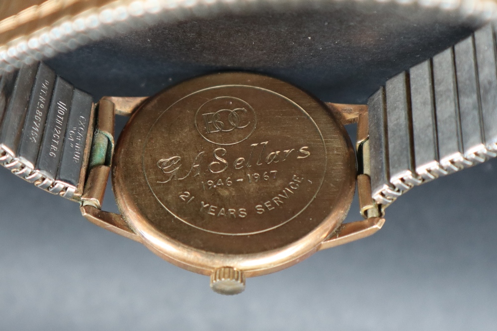 A 9ct Longines wristwatch, with a silvered dial, - Image 6 of 7