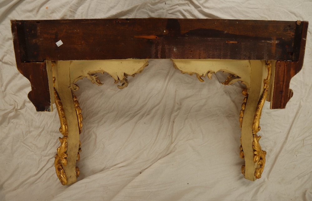 A marble topped console table with a shaped top, - Image 9 of 11