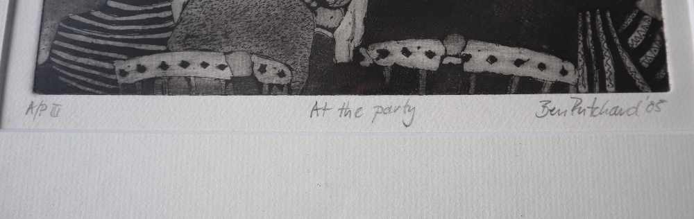 Ben Pritchard At the party Artist proof print Signed and Inscribed in pencil to the margin 25 x - Image 3 of 4