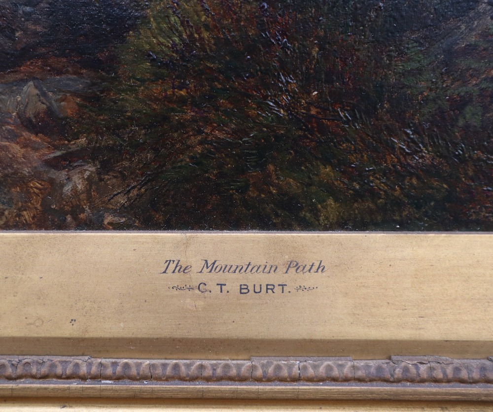 C T Burt The Mountain Path Oil on canvas Inscribed to the mount 47 x 59. - Bild 2 aus 4