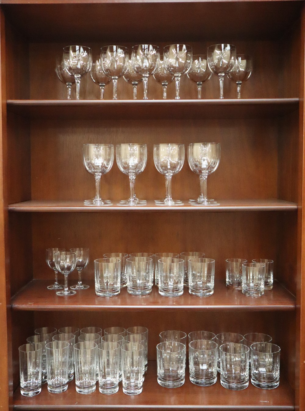 A suite of Baccarat crystal drinking glasses including twelve red wine glasses, - Image 2 of 6