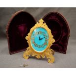 A 19th century ormolu strut clock in the style of Thomas Cole,
