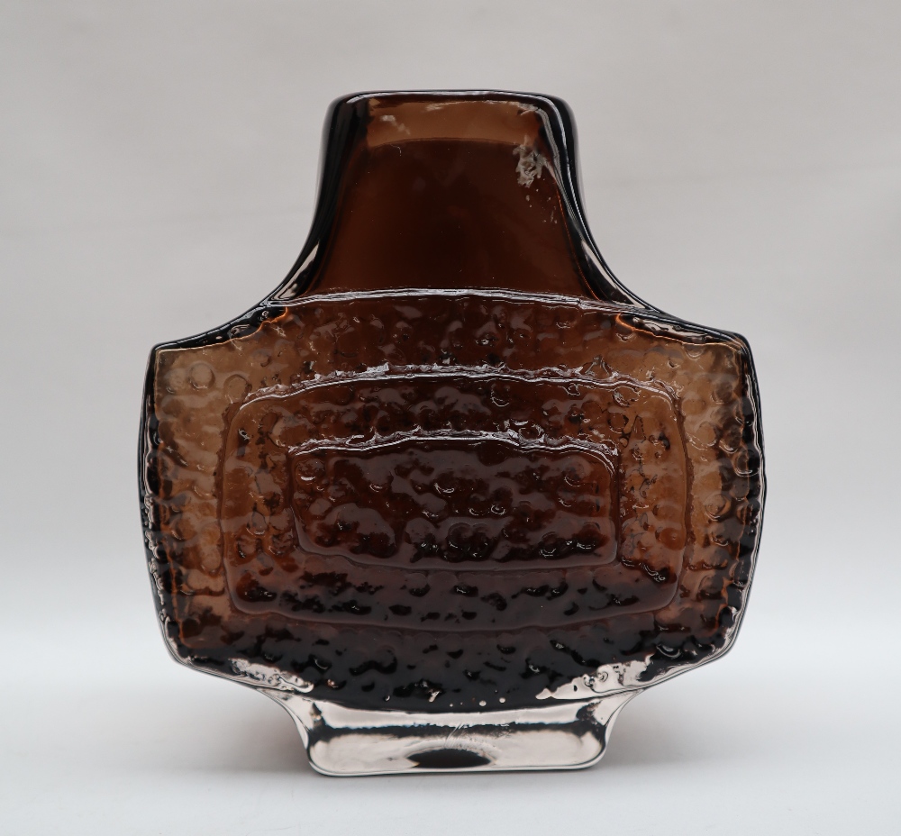A Whitefriars TV brown glass vase, by Geoffrey Baxter, 17. - Image 4 of 7