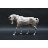 An Elizabeth II silver horse, London, 1968, 18cm long,