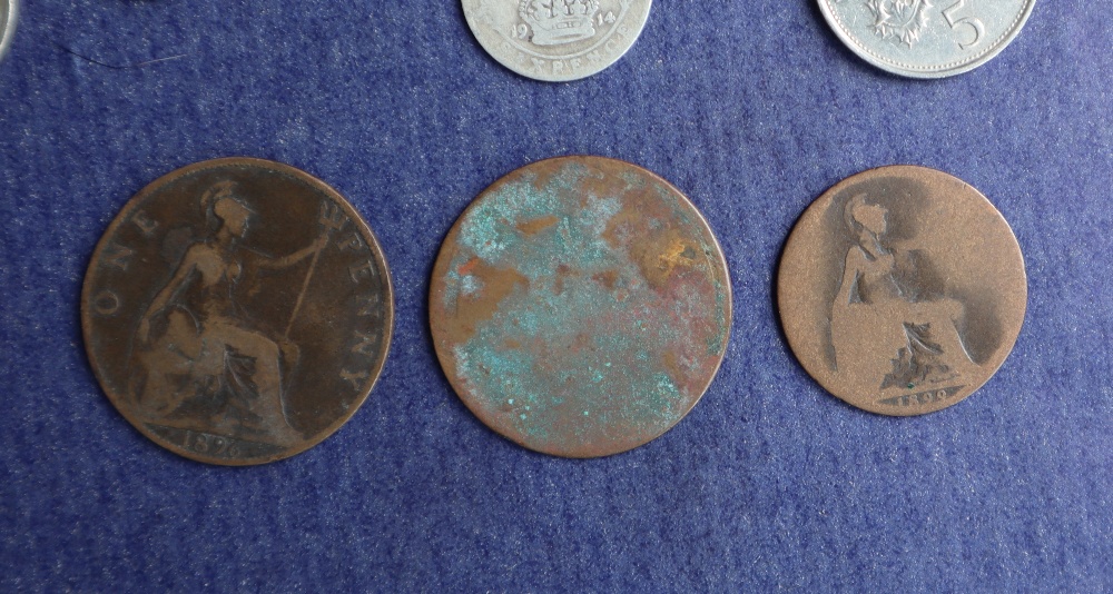 An Elizabeth II Five Pounds coin together with assorted crowns, half crowns, sixpences, - Image 5 of 6