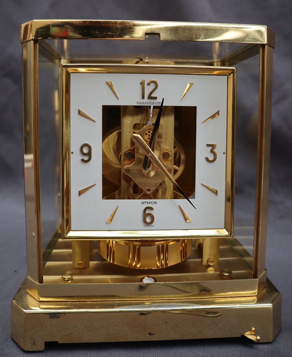 A Jaeger Le Coultre Atmos clock the square dial with Arabic numerals and batons, 23. - Image 2 of 11