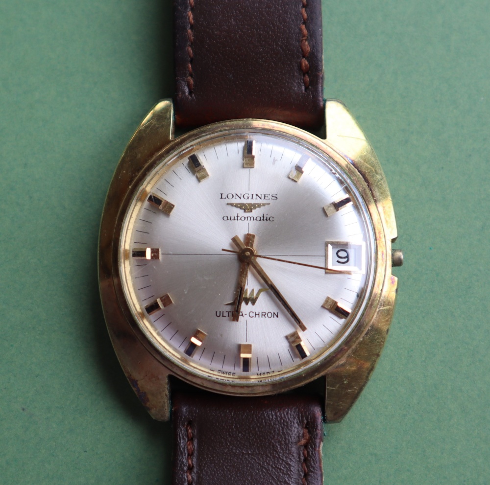 A gentleman's Longines automatic Ultra-Chron wristwatch with a silvered dial, - Image 2 of 6