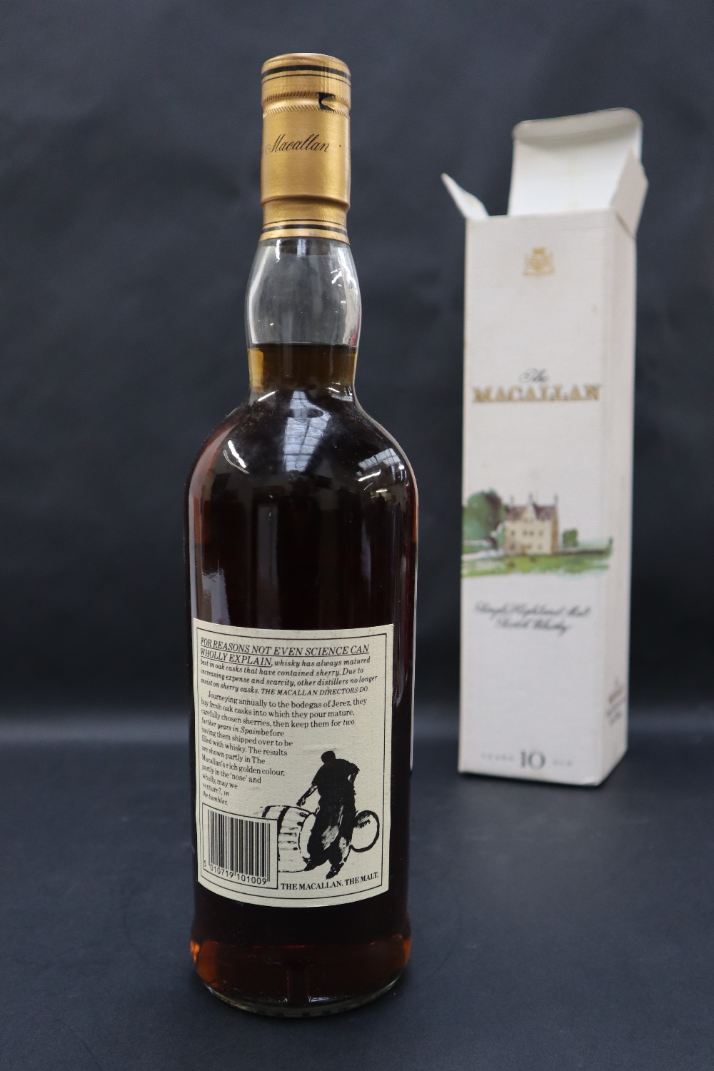 A bottle of The Macallan Single Highland Malt Scotch Whisky 10 Years Old, - Image 2 of 5