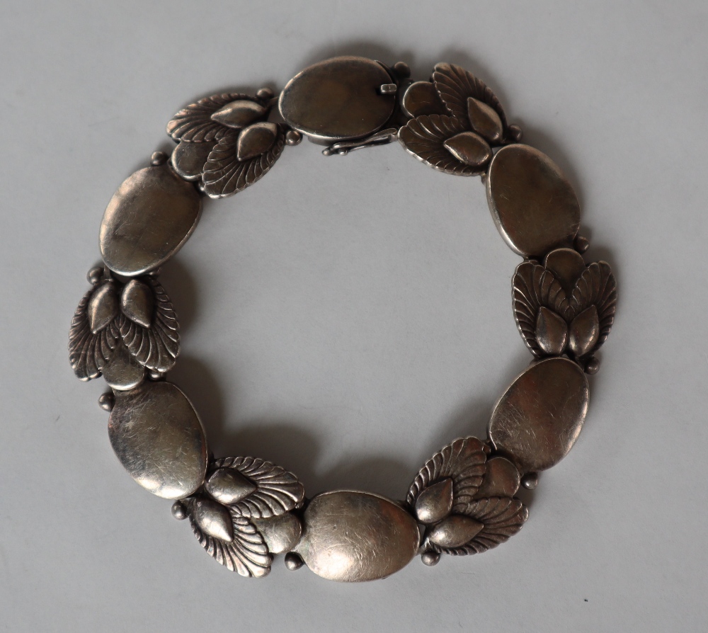 A Georg Jensen 'Bittersweet' silver bracelet, - Image 2 of 8