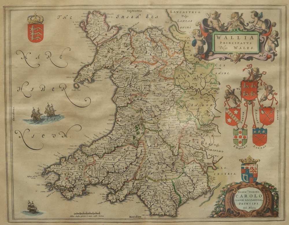 Mercator (Gerard & Hondius Jodocus) South West England & Wales Cornubia, Devonia, Somersetus,