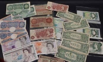British Bank Notes - including One Pound Notes signed P.S.