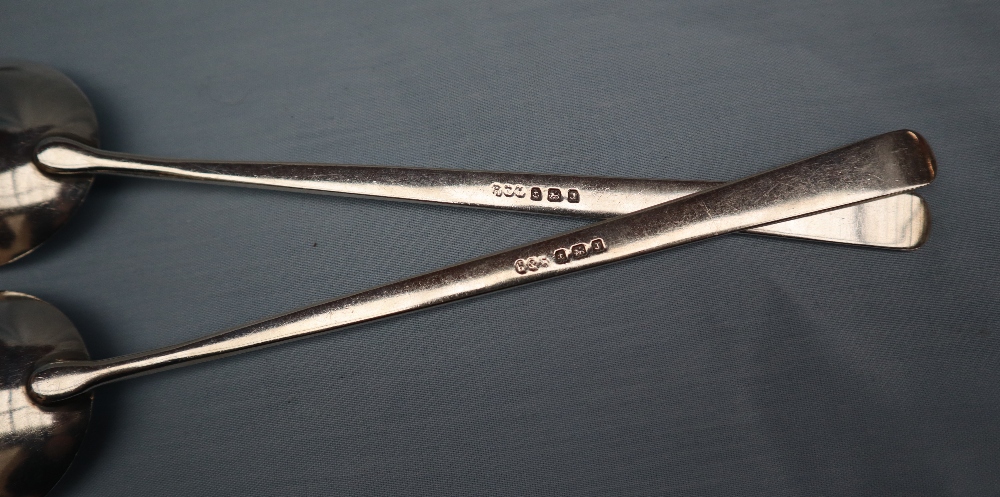 A pair of George V silver salad servers, Birmingham, 1933, - Image 5 of 5