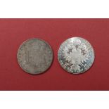 A Carolus IIII 1796 silver Mexico eight Reales coin together with a 1780 Marie Theresa Thaler