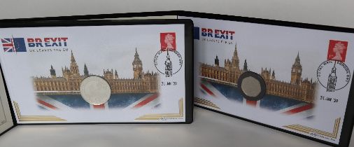Harrington & Byrne - A 2020 Brexit solid silver Piedford proof commemorative cover,