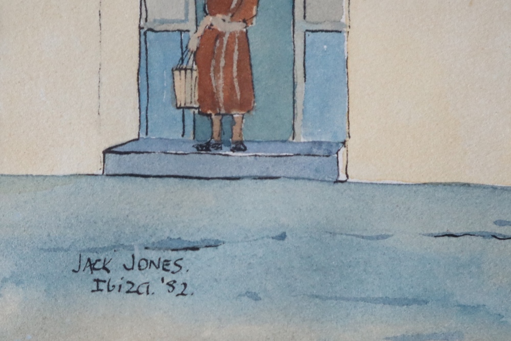 Jack Jones Ibiza Watercolour Signed and dated '82 17. - Bild 4 aus 5