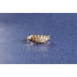 A five stone diamond ring,