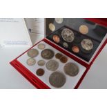 A 1993 United Kingdom proof coin collection together with a George V 1935 Crowns,