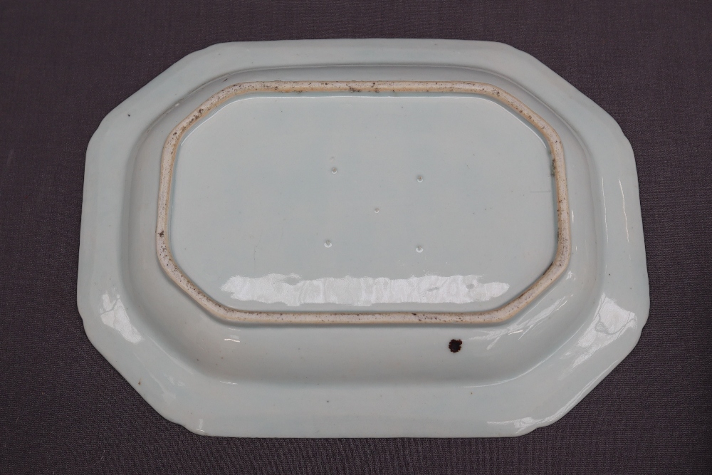 A Chinese porcelain blue and white meat plate, - Image 6 of 12