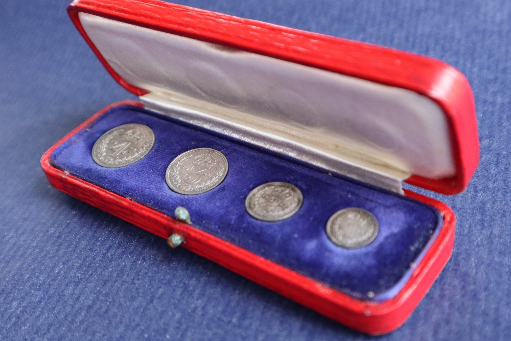 A cased George VI Maundy Money set dated 1942