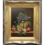 Charles Thomas Bale Still life study of fruit Oil on canvas Signed 45 x 34cm