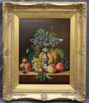 Charles Thomas Bale Still life study of fruit Oil on canvas Signed 45 x 34cm