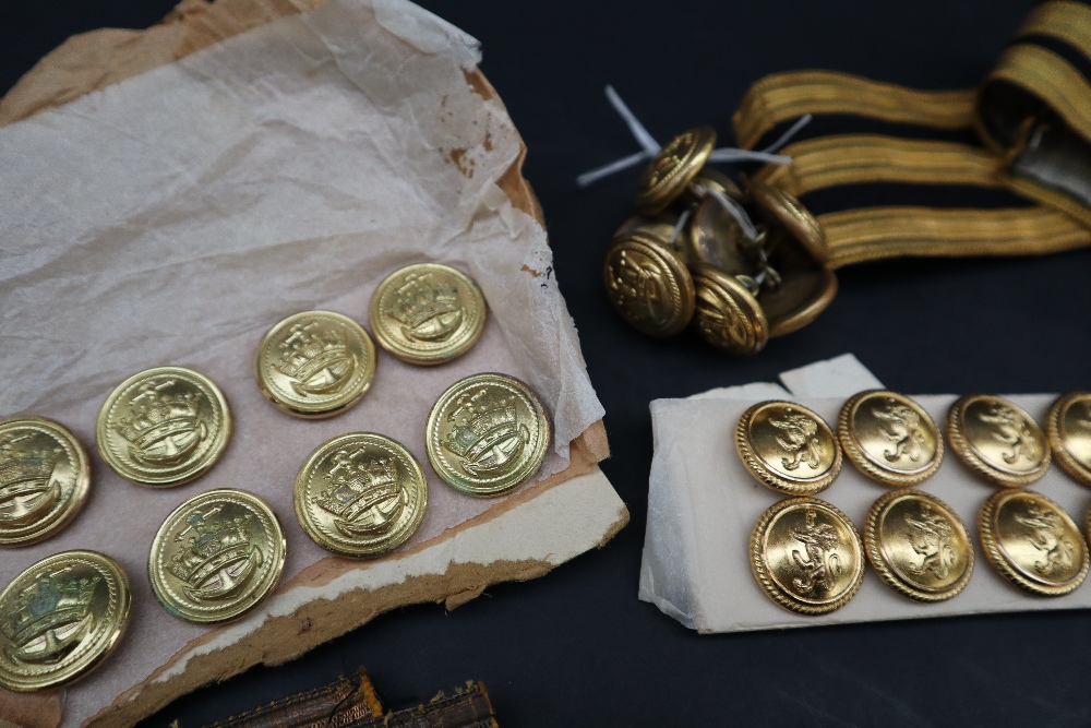 A collection of brass buttons, with lion motifs, Naval, - Image 3 of 6