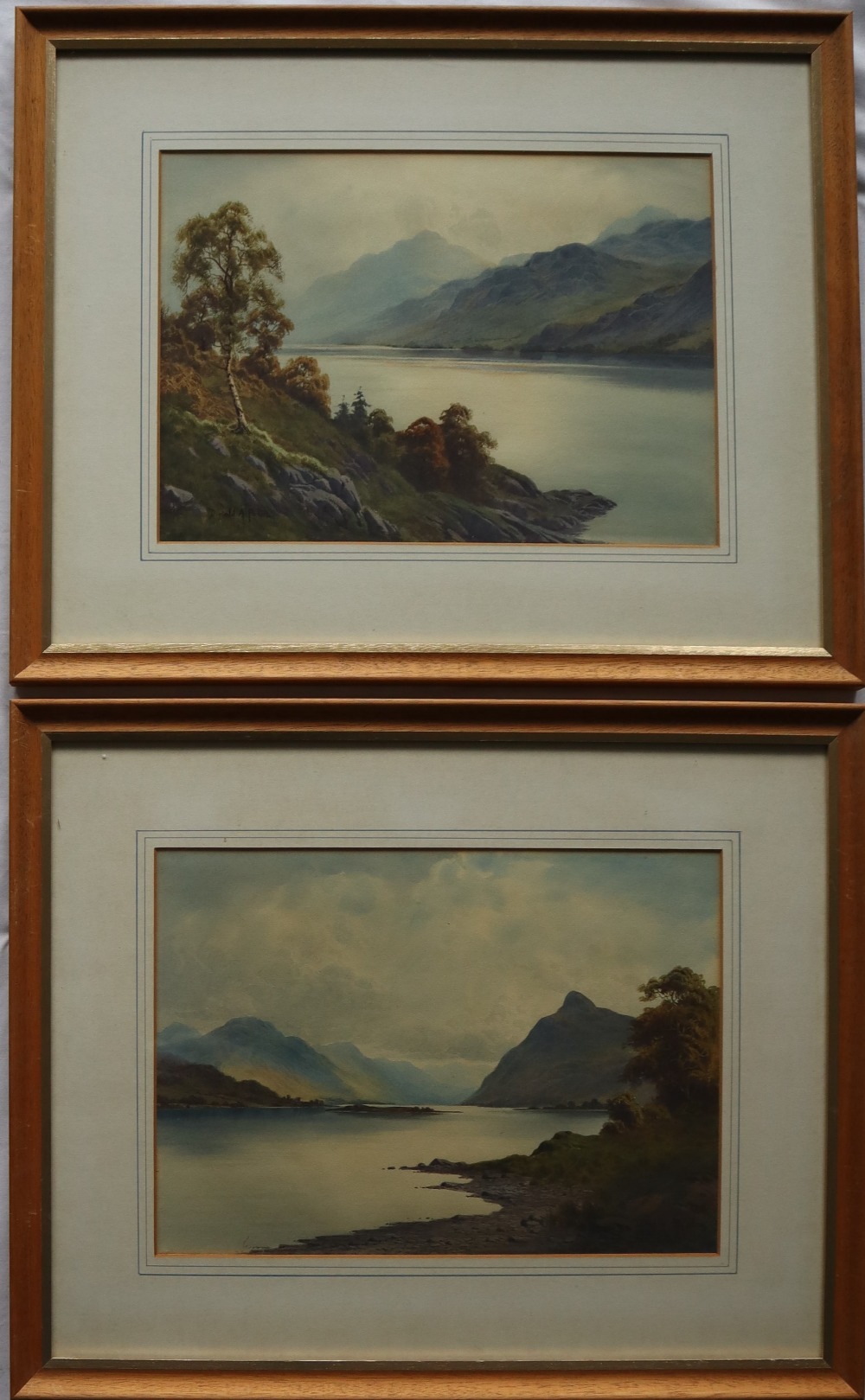 Donald A Paton On Loch Linnhe Watercolour Signed Label verso 25 x 35.