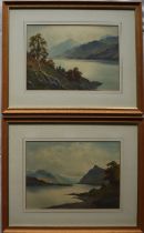 Donald A Paton On Loch Linnhe Watercolour Signed Label verso 25 x 35.