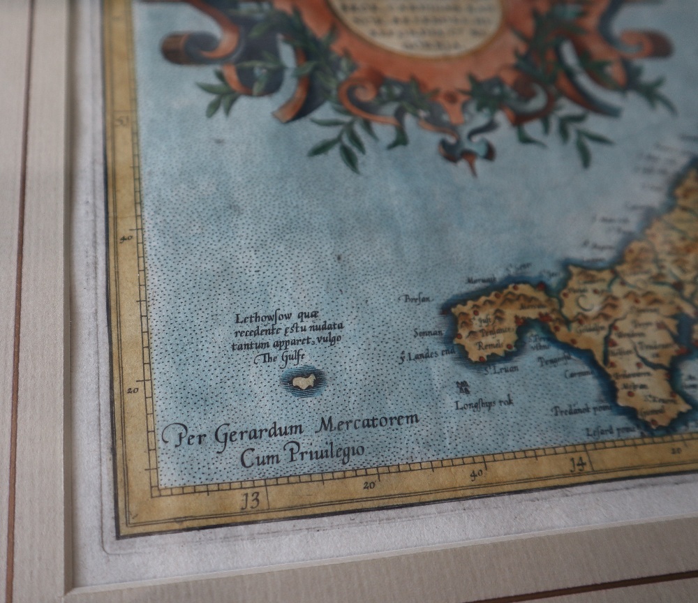 Johannes Blaeu Wallia A hand coloured map 38.5 x 49. - Bild 4 aus 5