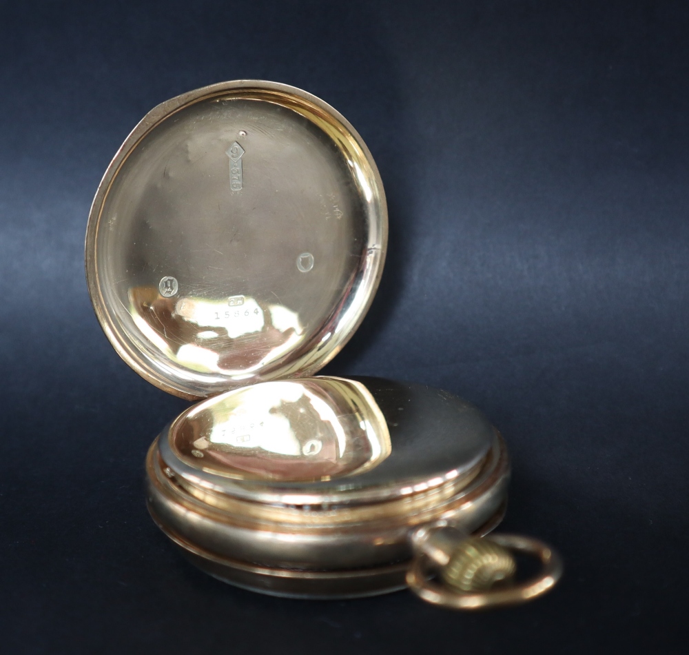 A 9ct gold Sanders of Kensington open faced pocket watch, - Image 3 of 5