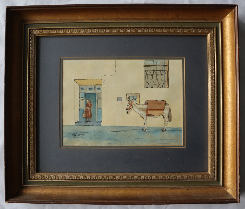 Jack Jones Ibiza Watercolour Signed and dated '82 17. - Bild 2 aus 5