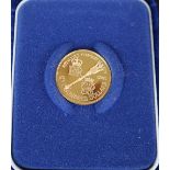 A 1975 One Hundred Dollar Gold coin of Bermuda,