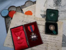 An Imperial Service Medal, by Elkington & Co,