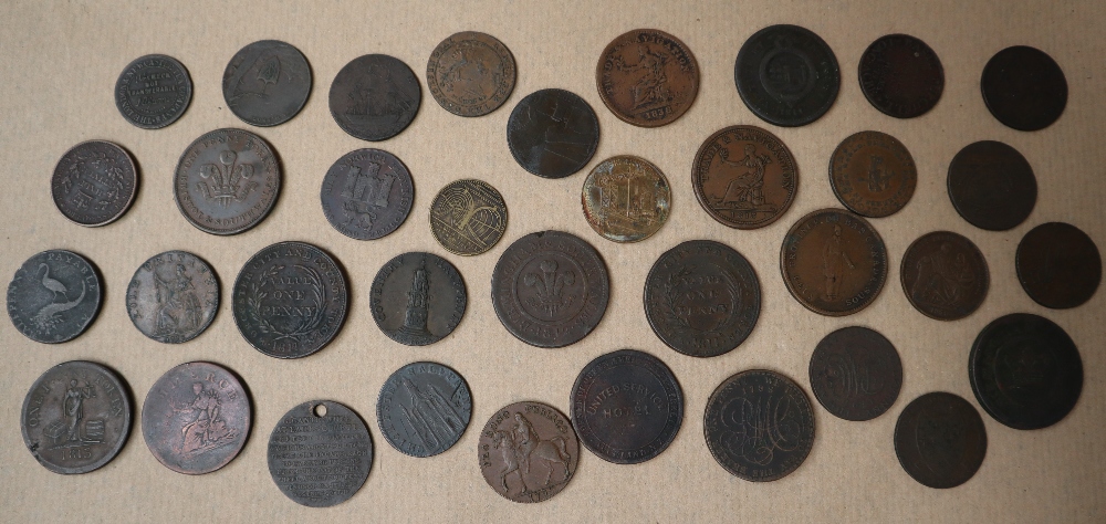 A collection of One and half Penny Tokens including Bristol & South Wales 1811, Chichester, - Image 5 of 8