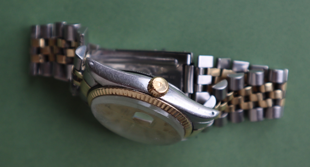 A Rolex Oyster Perpetual Datejust gold and stainless steel gentleman's wristwatch, reference no. - Image 7 of 8