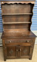 A 20th century oak dresser,