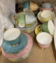 A Royal Albert Gossamer part tea set comprising twelve cups,